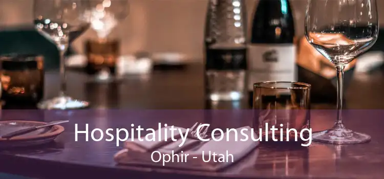Hospitality Consulting Ophir - Utah