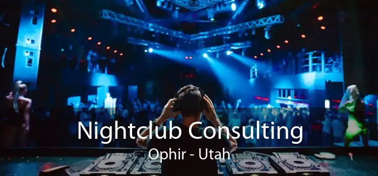 Nightclub Consulting Ophir - Utah